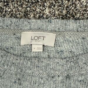 LOFT Women's Speckled Gray Sweater